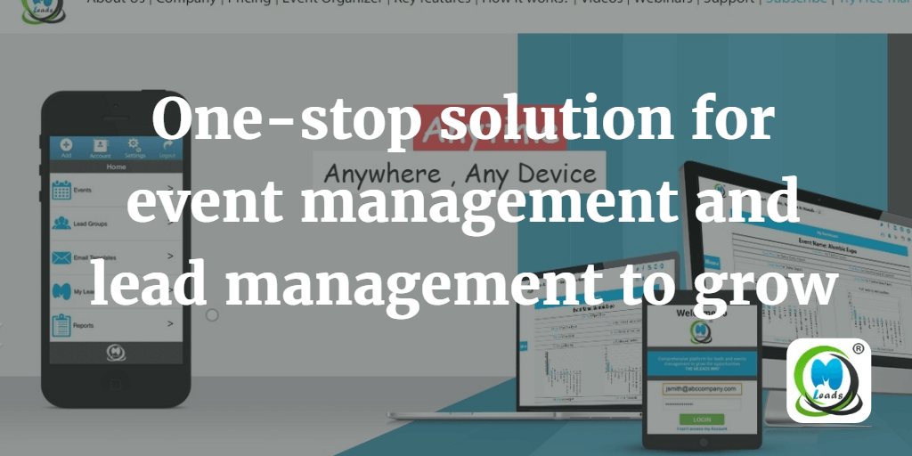 One stop solution for event management and lead management to grow