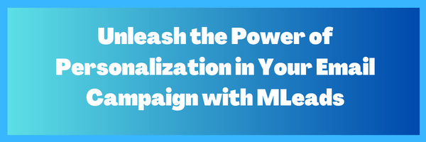 Email Campaign with MLeads