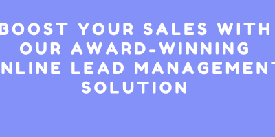 Boost Your Sales with Our Award-Winning Online Lead Management Solution