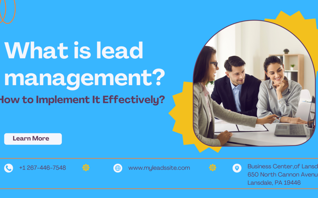what is lead management