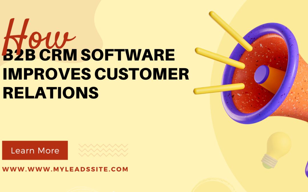 How B2B CRM Software Improves Customer Relations?